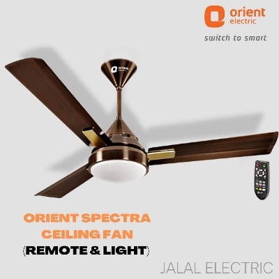 Picture of Orient Spectra Under Light 48" Ceiling Fan (Antique Copper) - Dark Brown