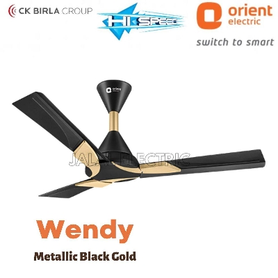 Picture of Orient Wendy 1400MM / 56" Ceiling Fan (Metallic Black Gold) India - Matte Black