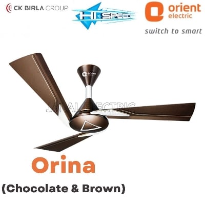 Picture of Orient Orina 48" Ceiling Fan (Chocolate Brown Ivory) - Brown