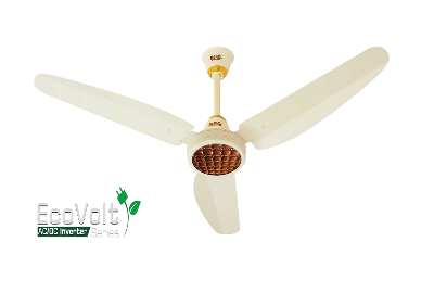 Picture of GFC Solar Crown Plus Model Ceiling Fan 56 Inch Remote Control (AC+DC) - Ivory