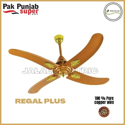 Picture of Pak Punjab 56" Ceiling Fan - REGAL PLUS (GOLDEN) 4 Blades - Made in Pakistan - Gold