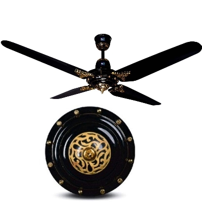 Picture of Pak Ceiling Fan 56 Inch Diamond Plus Black - Black