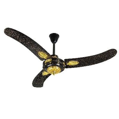 Picture of PAK Punjab VICTORIA PLUS (BLACK + GOLDEN) 56″ Ceiling Fan - Black