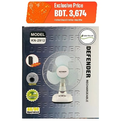 Picture of Rechargeable Fan Defender / kennede (12") 2912 (Imported) - White