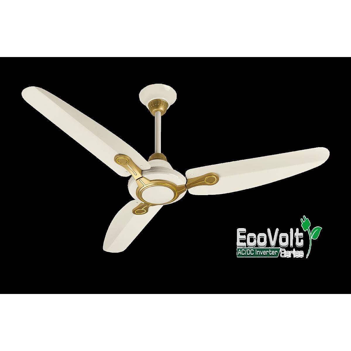 Picture of GFC Solar Superior Model Ceiling Fan 56 Inch Remote Control (AC+DC) - Off White