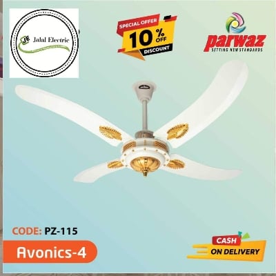 Picture of PARWAZ 56'' AVIONICS 4 BLADE CEILING FAN