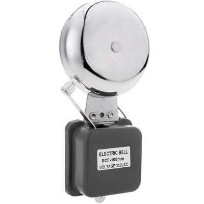 Picture of Electric doorbell with metal bell (HeayDuty) - Silver