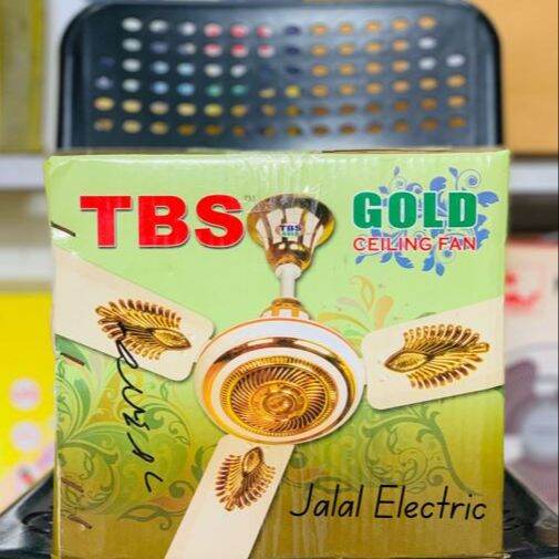 Picture of TBS Gold Ceiling Fan-56 Inch - Ivory