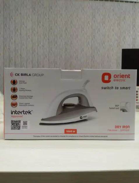 Picture of ORIENT Fabrimate Dry Iron 1000 watt - White