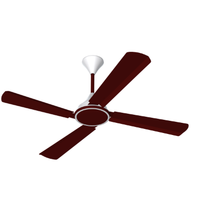 Picture of Conion Signature Ceiling Fan 56" 4 Blades Color Brilliant Marron 07 Years Warranty - Maroon