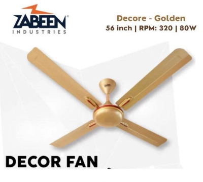 Picture of ZABEEN DECOR 4 BLADES CEILING FAN 56 INCH - Gold