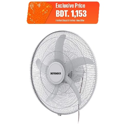 Picture of Defender | Kennede 16 Inch Solar Net Fan - Multicolor