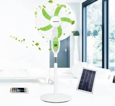 Picture of Defender  Kennede (2938HRS) 18 inch AC/DC Full stand Remote Control Rechargeable Fan (1 years warranty) - Green