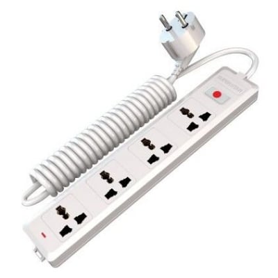 Picture of Multiplug- Super Star Smart Extension Socket 2 PIN 4 Socket - White
