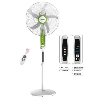 Picture of Defender | Kennedi (2438HRB) 18 inch AC/DC Full stand Remote Control Rechargeable fan - Multicolor