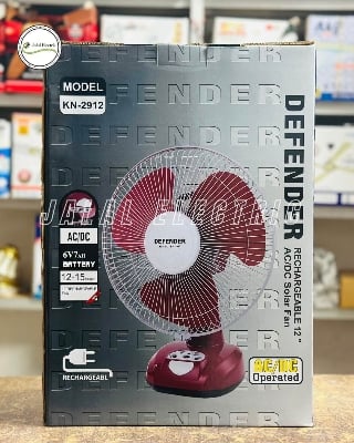 Picture of Defender Rechargeable Fan (12") 2912-7.0Ah bettery (High Quality Imported) - Multicolor