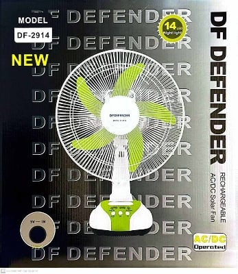 Picture of Defender Rechargeable Fan  (14") 2914 (Made In China) - Multicolor