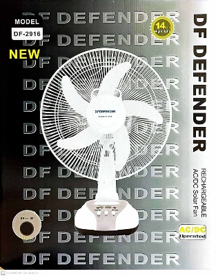 Picture of Defender Rechargeable Fan 16") 2916 (Made in China) - White