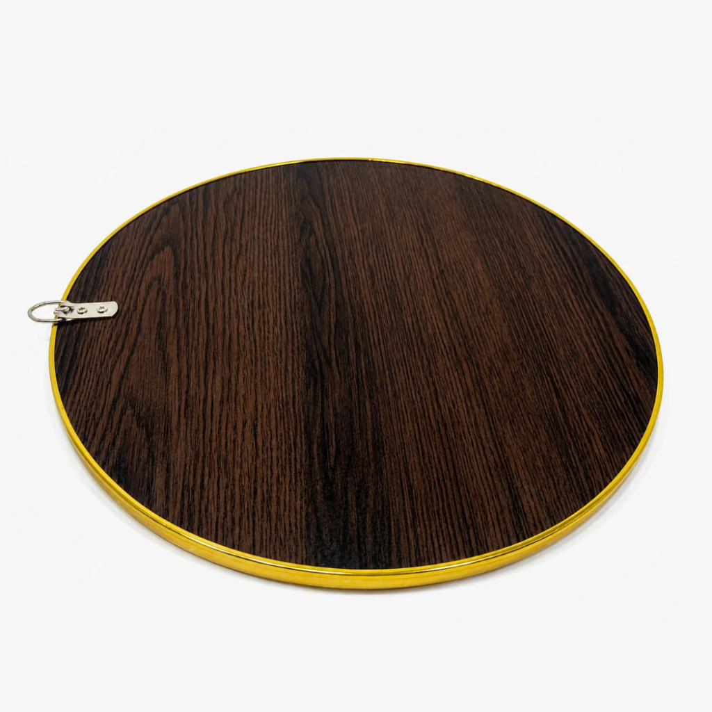 Picture of Fluid Mirror 15′ Crystal Round Bathroom Mirror Golden Border for Over Sink, Decorative Circle Mirrors for Living Room, Bedroom-Gold