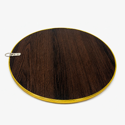 Picture of Fluid Mirror 15′ Crystal Round Bathroom Mirror Golden Border for Over Sink, Decorative Circle Mirrors for Living Room, Bedroom-Gold