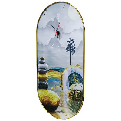 Picture of Acrylic Clock Serenity, Elegent Modern Decorative Wall Art for Home & Office-Multicolor