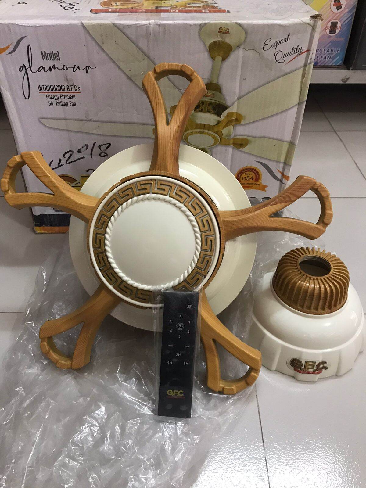 Picture of GFC BLDC Remote Control Glamour Model 30w Ceiling Fan - Off White