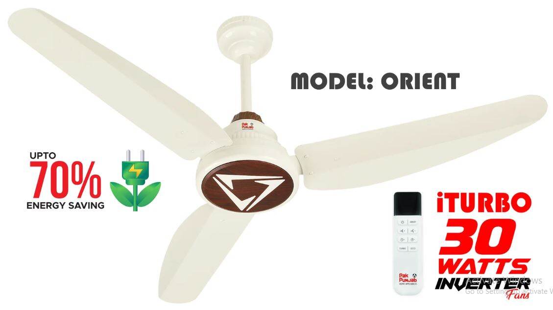 Picture of Pak Punjab iTurbo 30 Watts Inverter Fan Orient Model
