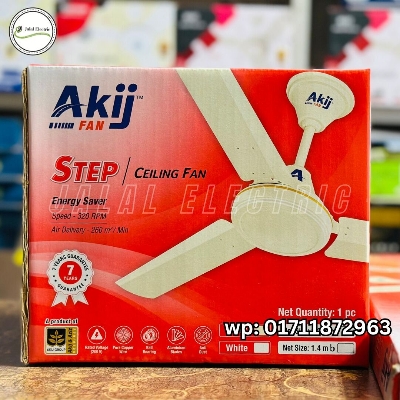 Picture of Akij Step Model 56 Inch Ceiling  Fan - Off White