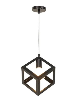 Picture of LED industrial square lamp (Bulb not Included) 1Pcs - Black