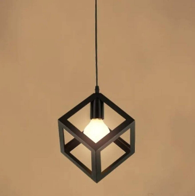 Picture of LED industrial square lamp (Bulb not Included) 1Pcs - Black