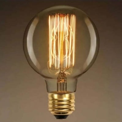 Picture of Incandascent Round Vintage Bulb Filament Decortive Led - Brown