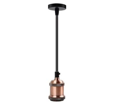 Picture of IndustrialLamp Holder Simple Hanging Lights - Black