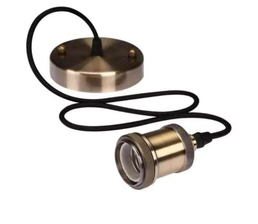 Picture of IndustrialLamp Holder Simple Hanging Lights - Black