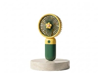 Picture of Handheld Portable Desktop Table USB Rechargeable Sports Pocket Mini Fan with Lanyard - Multicolor