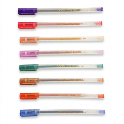 Picture of Good Luck Glitter Gel Pen - 8 Pcs Pouch