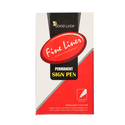 Picture of Good Luck Fine Liner Marker - Black - 10 Pcs Pack