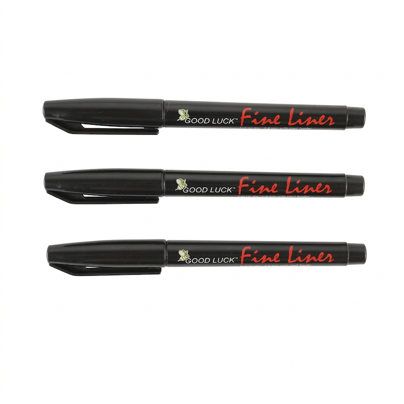 Picture of Good Luck Fine Liner Marker - Black - 10 Pcs Pack