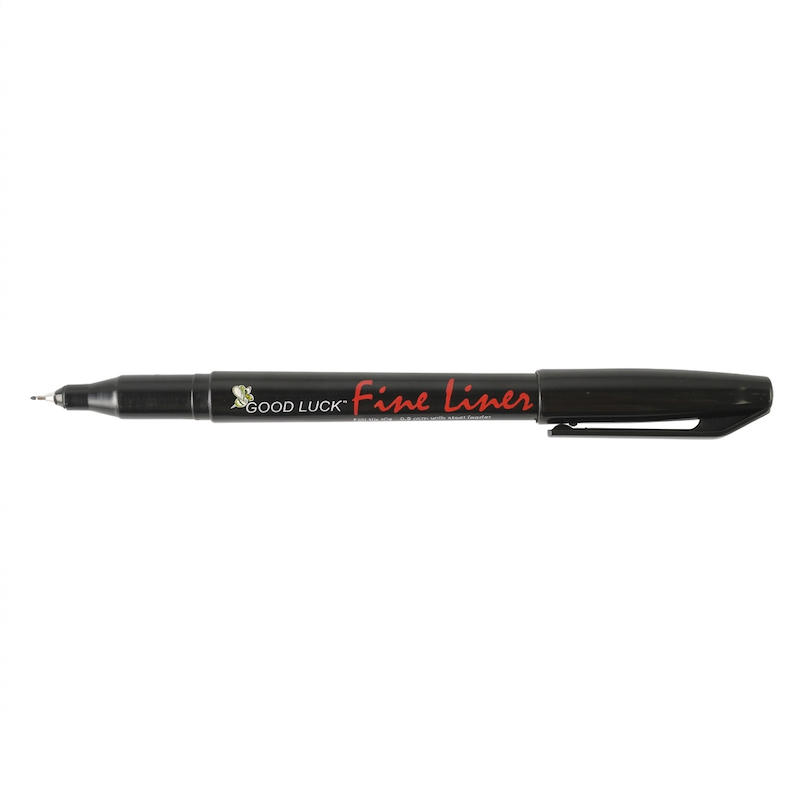 Picture of Good Luck Fine Liner Marker - Black - 10 Pcs Pack