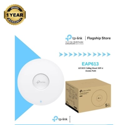 Picture of TP-Link EAP613 AX1800 Wireless Wi-Fi 6 Ceiling Mount Access Point