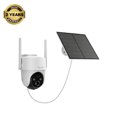 Picture of Meari N2 4mm 3.0MP Wi-Fi PTZ Smart Dome IP Camera With Solar Panel