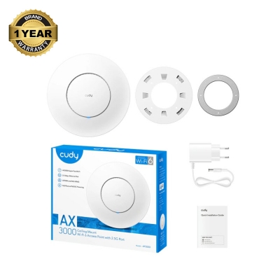 Picture of Cudy AP3000 Indoor AX3000 Mbps Wireless Dual Band Wi-Fi 6 Ceiling Mount Access Point