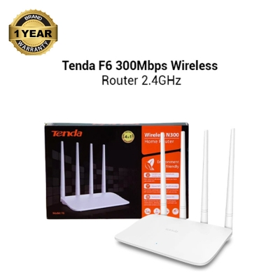 Picture of Tenda F6 N300 Mbps Ethernet Single-Band Wi-Fi Router