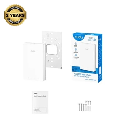 Picture of Cudy AP3000 Wall Indoor AX3000 Mbps Wireless Dual Band Wi-Fi 6 Wall-Plate Access Point