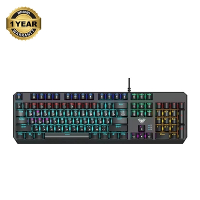 Picture of AULA F2066-II Wired Black Mechanical Gaming Keyboard