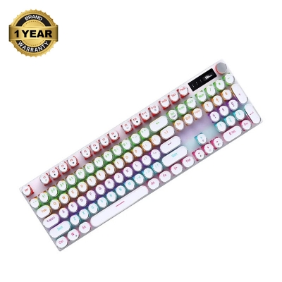 Picture of Pc Power Punk K110 RGB Wired Hot Swap (Red Switch) White Mechanical Gaming Keyboard