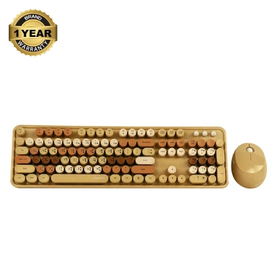 Picture of MOFII Sweet Mixed Milk Tea Wireless Keyboard & Mouse Combo with Bangla