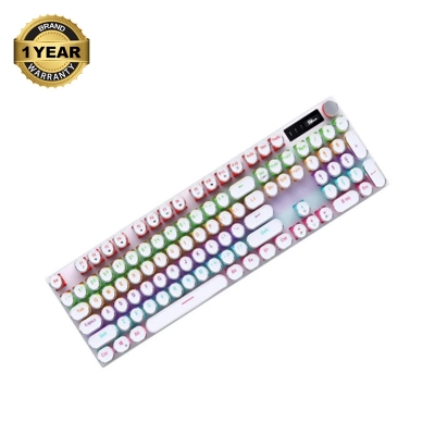 Picture of Pc Power Punk K110 RGB Wired Hot Swap (Blue Switch) White Mechanical Gaming Keyboard