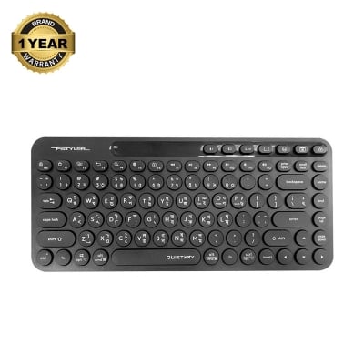 Picture of A4TECH Fstyler FBK36C AS Dual Mode Black Mini Keyboard with Bangla