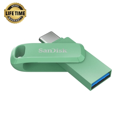 Picture of SanDisk 64GB Ultra Dual Drive Go USB 3.1 Type-C Absinthe Green Pen Drive #SDDDC3-064G-G46AG (150MB/s)