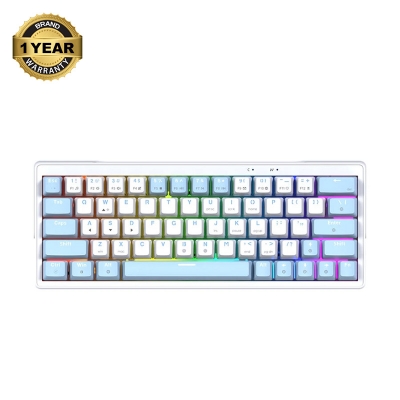 Picture of Fantech Atom X63 MK611 RGB Wired (Rosie Switch) White (White+Blue Key) Mechanical Gaming Keyboard